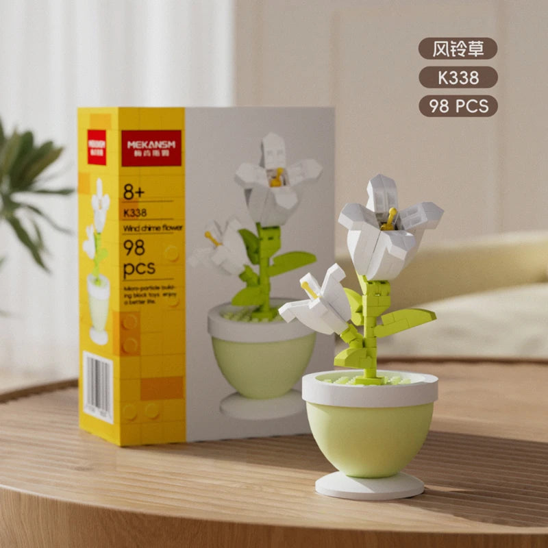 Valentines day building flowers