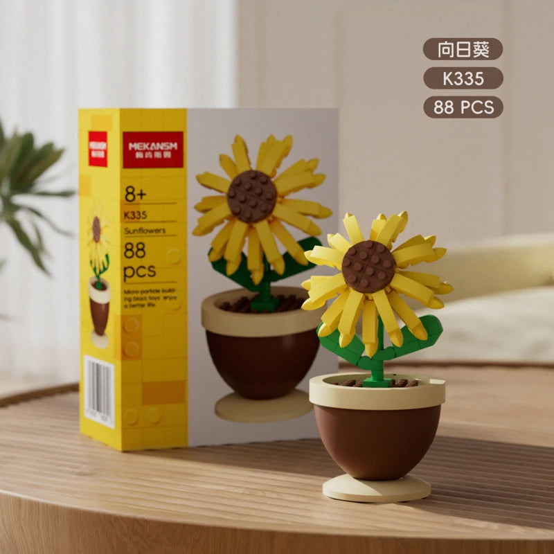 Valentines day building flowers