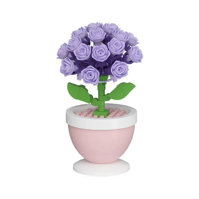 Valentines day building flowers